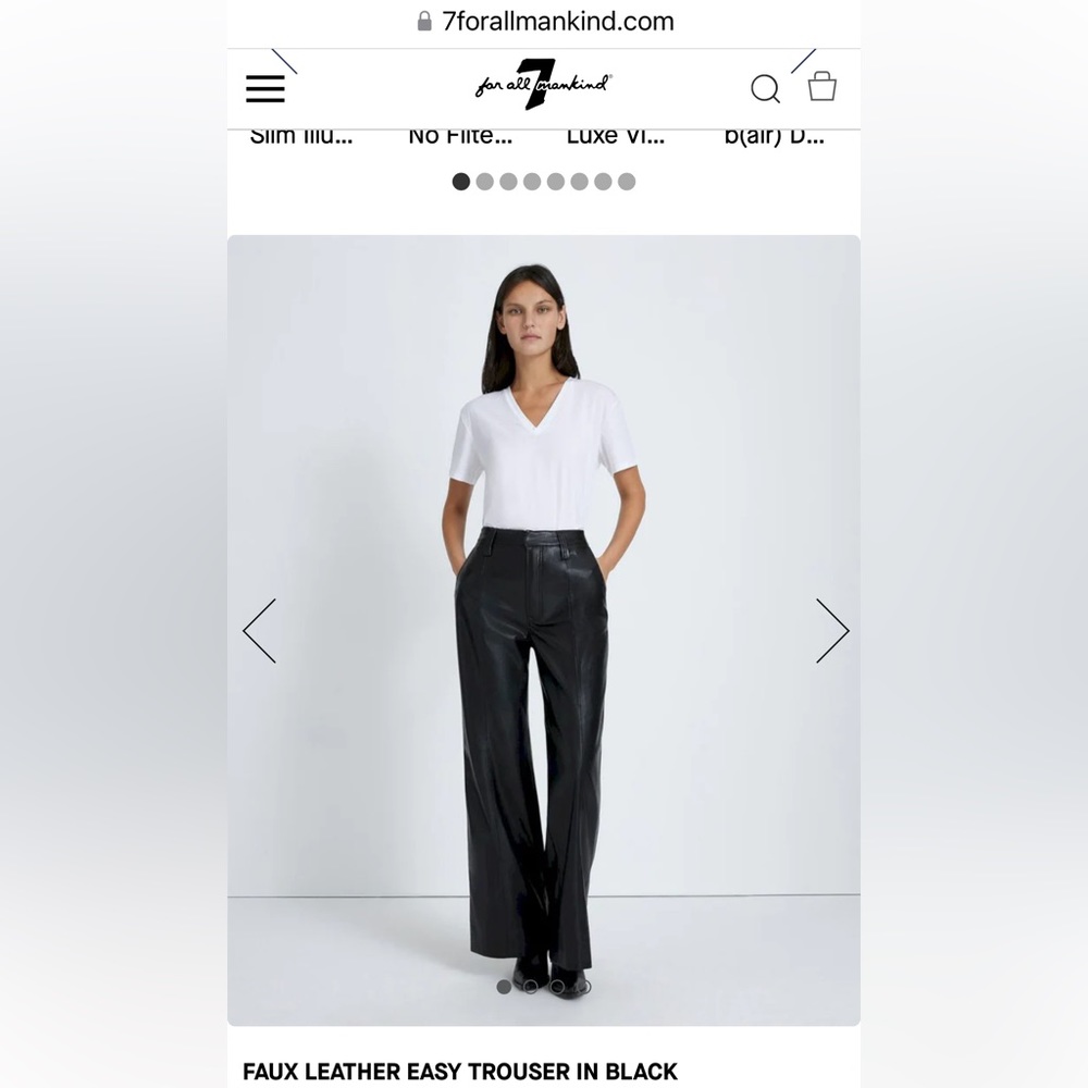 7 FAUX leather trousers